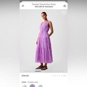 GAP Pleated Tiered Maxi Dress